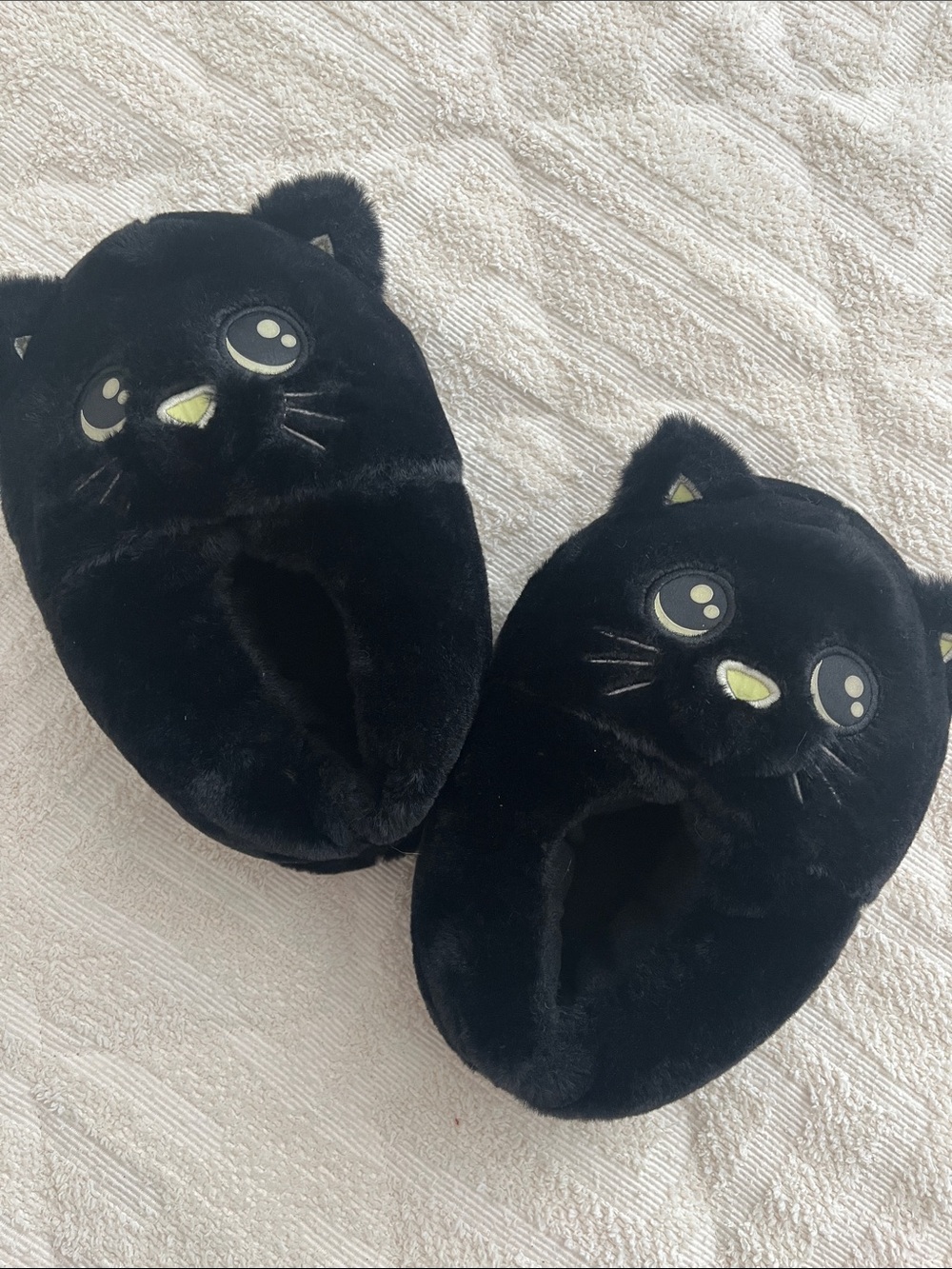Black Cat Slippers